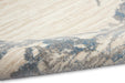 Calvin Klein ck005 enchanting ech01 ivory grey blue Blue, Grey, Ivory, Multicoloured Living Room  Rug.