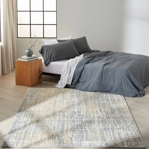 Calvin Klein ck005 enchanting ech04 grey beige Grey, Beige Living Room  Rug.