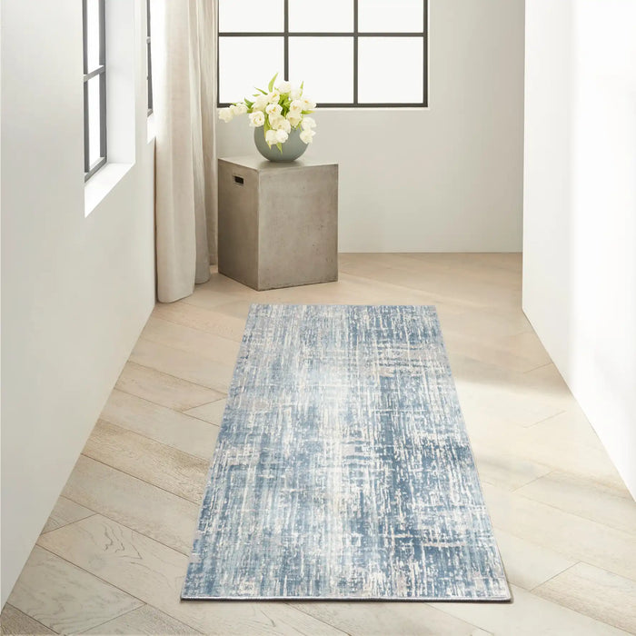 Calvin Klein ck005 enchanting ech04 seaglass ivory Blue, Ivory Living Room  Rug.