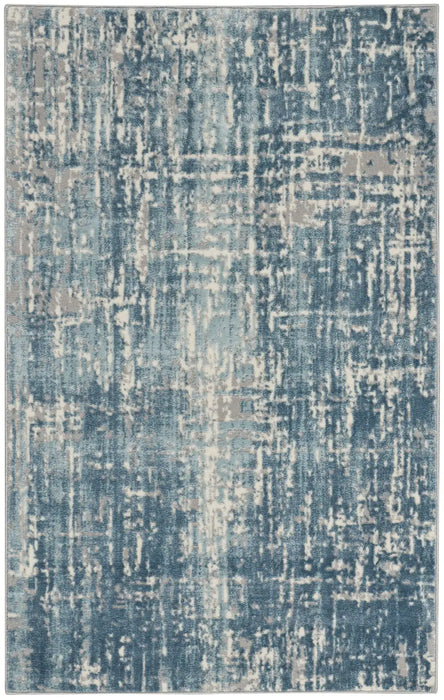 Calvin Klein ck005 enchanting ech04 seaglass ivory Blue, Ivory Living Room  Rug.