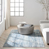 Calvin Klein ck005 enchanting ech04 seaglass ivory Blue, Ivory Living Room  Rug.