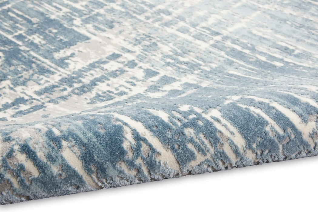 Calvin Klein ck005 enchanting ech04 seaglass ivory Blue, Ivory Living Room  Rug.