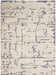 Calvin Klein ck009 sculptural scl01 blue Blue, Ivory Living Room Wool Rug.