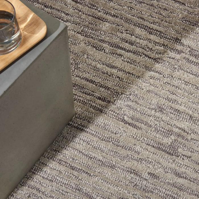 Calvin Klein ck010 linear lnr01 grey Grey Living Room Striped Rug.