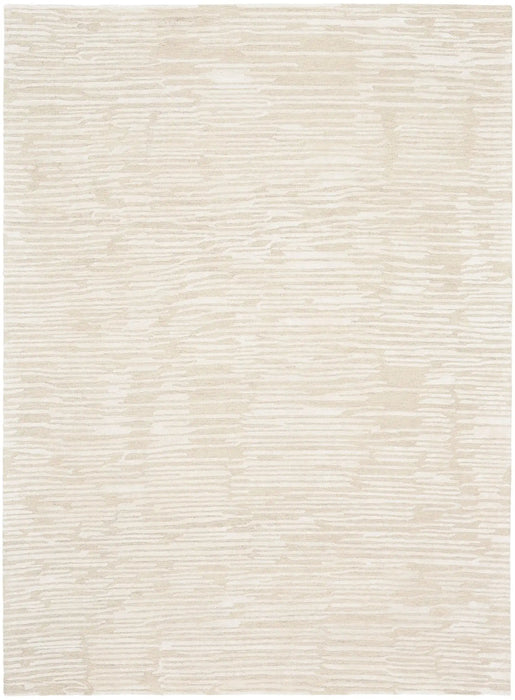 Calvin Klein ck010 linear lnr01 ivory Ivory Living Room Striped Rug.
