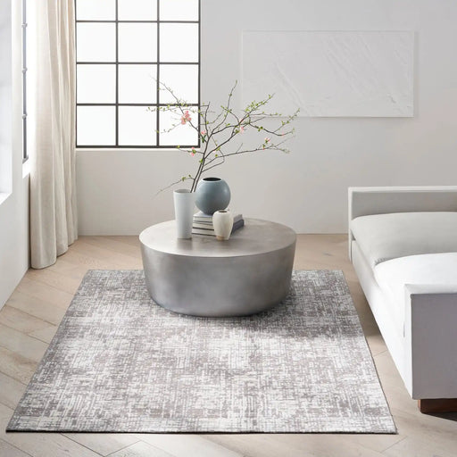 Calvin Klein ck015 safi sfr02 grey ivory Grey Living Room  Rug.