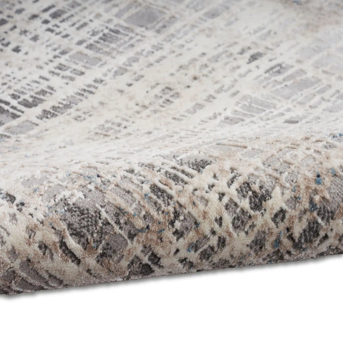 Calvin Klein ck022 infinity ifn01 blue multi Blue, Grey, Multicoloured Living Room  Rug.