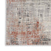 Calvin Klein ck022 infinity ifn01 rust multi Grey, Multicoloured, Orange Living Room  Rug.