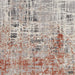 Calvin Klein ck022 infinity ifn01 rust multi Grey, Multicoloured, Orange Living Room  Rug.