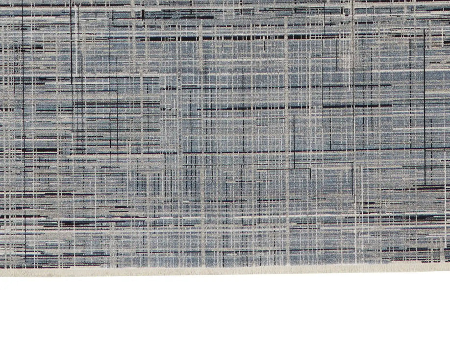 Calvin Klein ck50 balian ck54 blue Blue Living Room Geometric Rug.