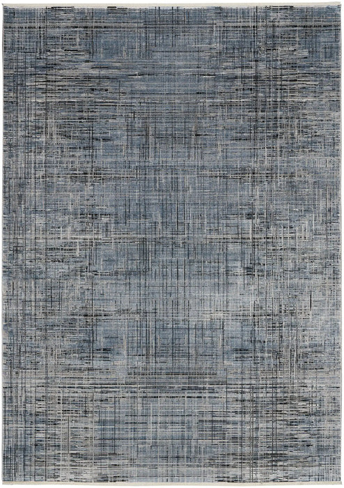 Calvin Klein ck50 balian ck54 blue Blue Living Room Geometric Rug.