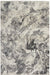 Calvin Klein ck50 balian ck56 silver black Grey, Black Living Room Geometric Rug.