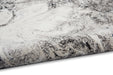 Calvin Klein ck50 balian ck56 silver black Grey, Black Living Room Geometric Rug.