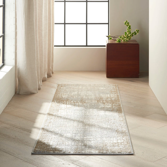Calvin Klein ck950 rush ck950 ivory taupe Brown, Ivory Living Room  Rug.
