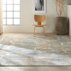 Calvin Klein ck950 rush ck951 blue beige Blue, Beige Living Room  Rug.