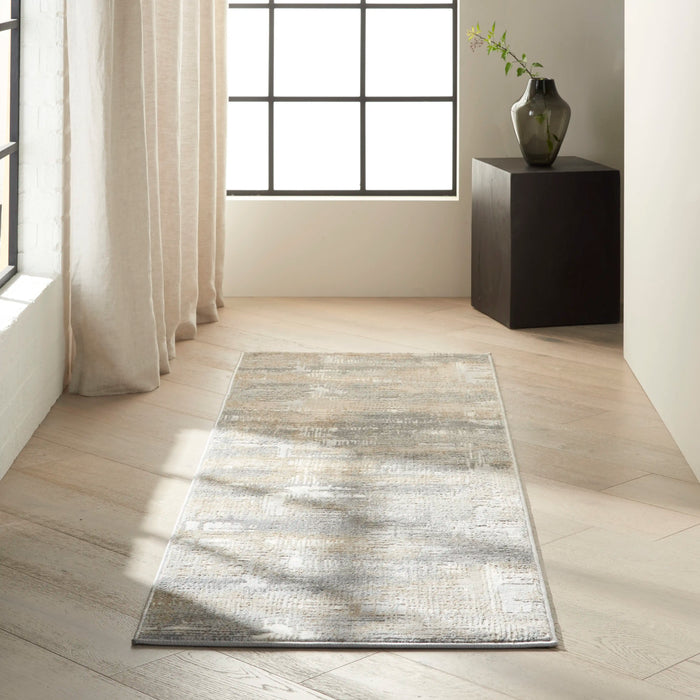 Calvin Klein ck950 rush ck951 grey beige Grey, Beige Living Room  Rug.