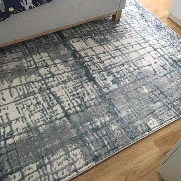 Photo by Terry, | Calvin Klein ck950 rush ck950 ivory blue Living Room  Rug.