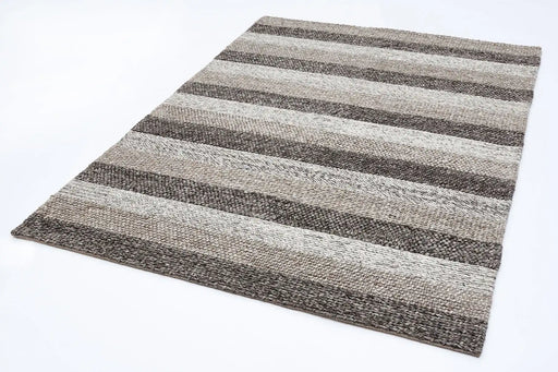 Asiatic coast cs08 varied stripe Grey, Beige, Multicoloured Living Room Wool Rug.