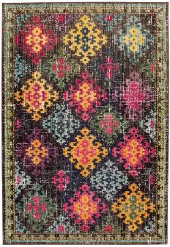 Asiatic colores modern rugs col 10 Multicoloured Living Room  Rug.
