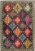Asiatic colores modern rugs col 10 Multicoloured Living Room  Rug.