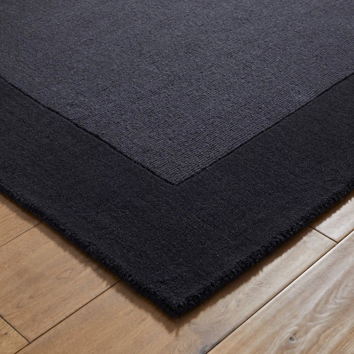 Oriental Weavers colours charcoal Grey, Black Living Room Wool Rug.