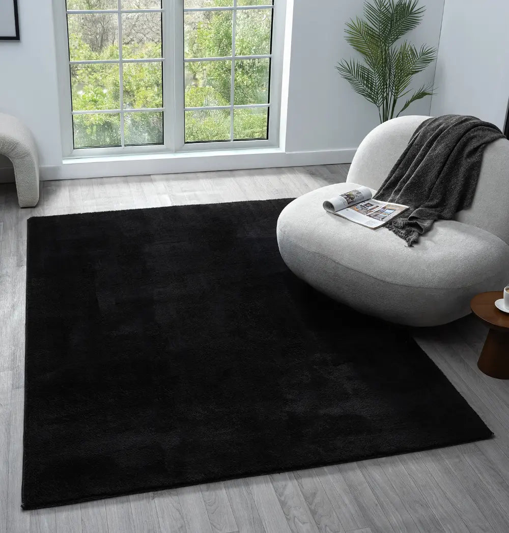 COMFY CMF00 BLACK Black Rug — RugsDirect Online