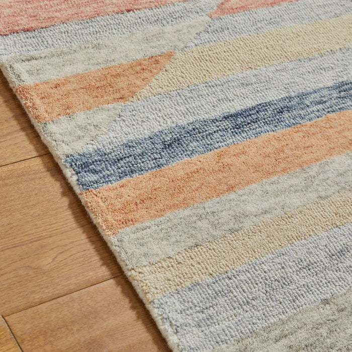 Oriental Weavers contours jagged Multicoloured Living Room Geometric Rug.