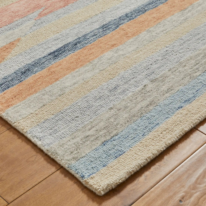 Oriental Weavers contours jagged Multicoloured Living Room Geometric Rug.