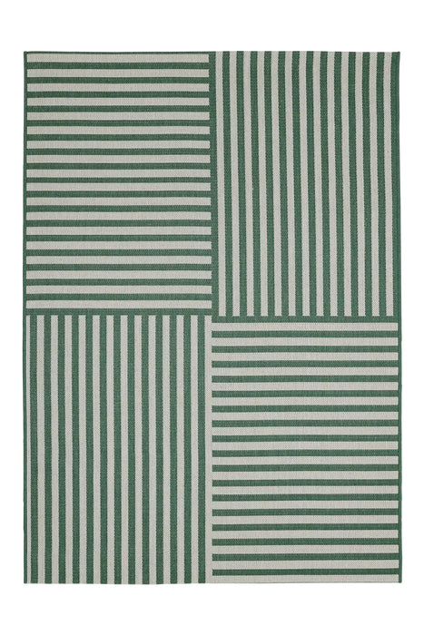 COUNTY MULTI STRIPE GREEN Indoor/Outdoor