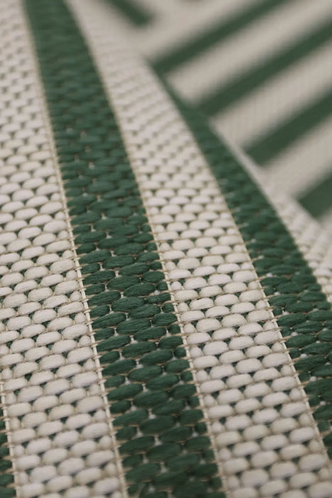 COUNTY MULTI STRIPE GREEN Indoor/Outdoor