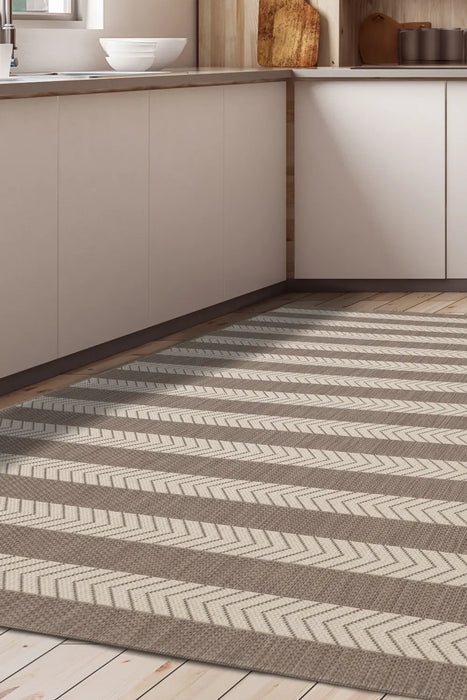 COUNTY STRIPE NATURAL Indoor/Outdoor