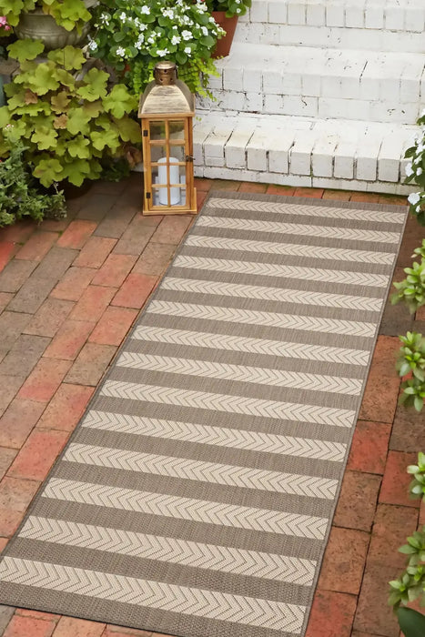 COUNTY STRIPE NATURAL Indoor/Outdoor