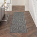 Nourison cozumel outdoor czm01 dark grey Grey Living Room Geometric Rug.