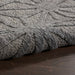 Nourison cozumel outdoor czm01 dark grey Grey Living Room Geometric Rug.