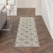 Nourison cozumel outdoor czm02 cream Grey, Ivory, Cream Living Room Geometric Rug.