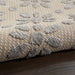 Nourison cozumel outdoor czm03 cream Grey, Ivory Living Room Geometric Rug.
