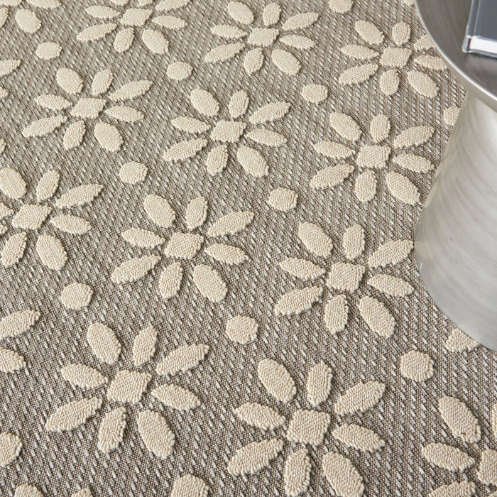 Nourison cozumel outdoor czm03 grey Grey Living Room Geometric Rug.
