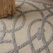Nourison cozumel outdoor czm04 cream grey Grey, Ivory, Cream Living Room Geometric Rug.