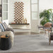 Nourison cozumel outdoor czm05 light grey Grey Living Room Geometric Rug.