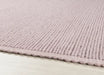 Origins cable new blush Pink Living Room Wool Rug.