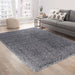 Serdim Rugs california 600 dark grey Grey Living Room Shaggy Rug.