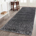 Serdim Rugs california 600 dark grey Grey Living Room Shaggy Rug.
