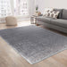 Serdim Rugs california 600 silver Grey Living Room Shaggy Rug.