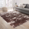 Serdim Rugs california 610 bronze Brown Living Room Shaggy Rug.