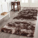 Serdim Rugs california 610 bronze Brown Living Room Shaggy Rug.