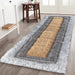 Serdim Rugs california 630 ochre Grey, Yellow Living Room Shaggy Rug.