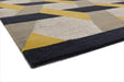 Asiatic camden gold Grey, Yellow Living Room Geometric Rug.