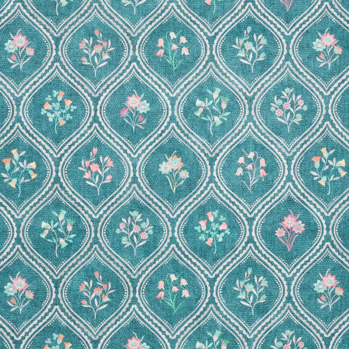 Catherine Lansfield  Cameo Floral Green Washable Rug