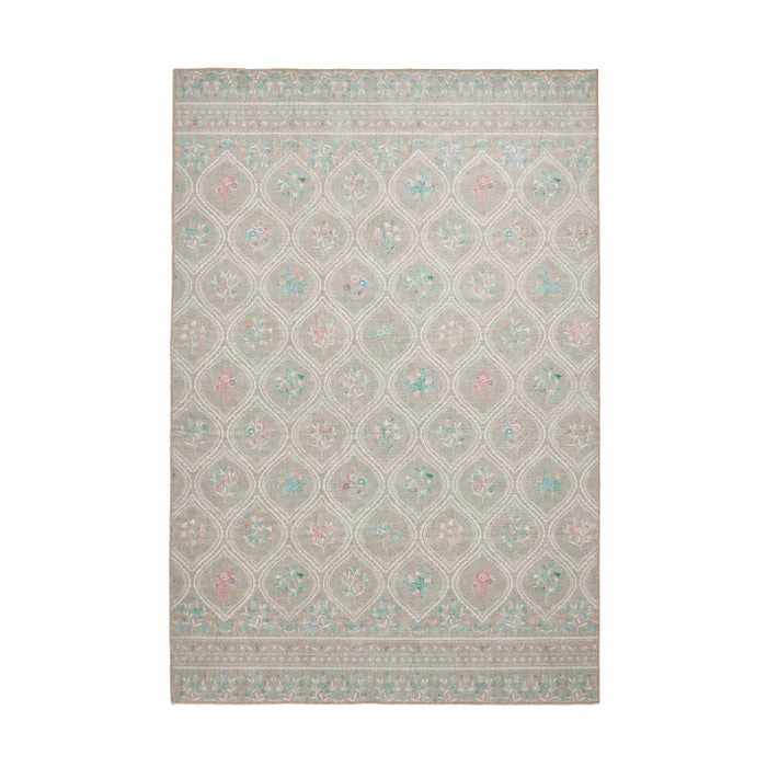 Catherine Lansfield  Cameo Floral Sage Green Washable Rug