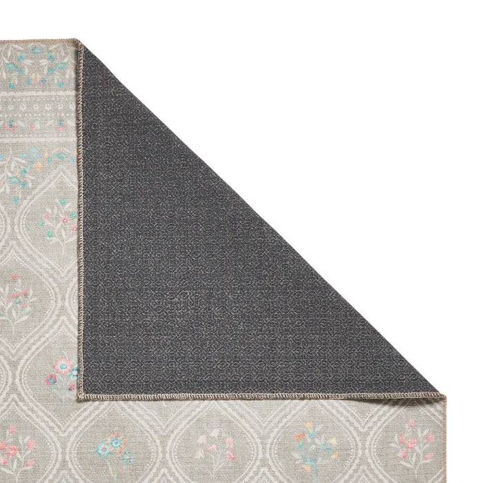 Catherine Lansfield  Cameo Floral Sage Green Washable Rug